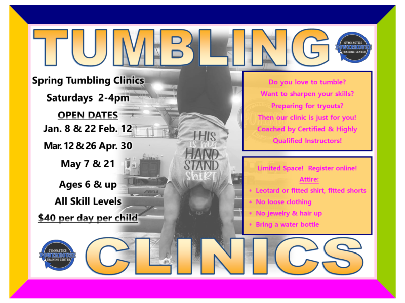 Spring Tumbling clinics 2022